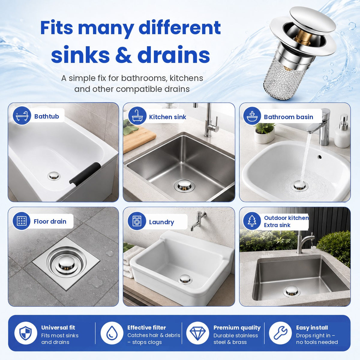 SmartDrain Pop-Up Filter