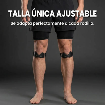 Talla única ajustable, se adapta a cada rodilla
