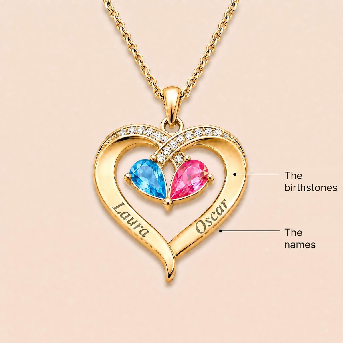 Collar Corazón A mi esposa