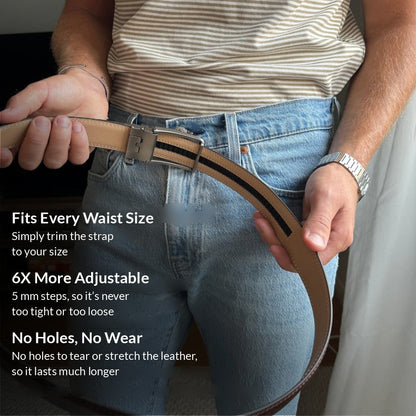 Auto-Fit Leather Belt
