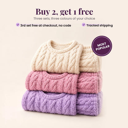 Sherpa fleece lounge set