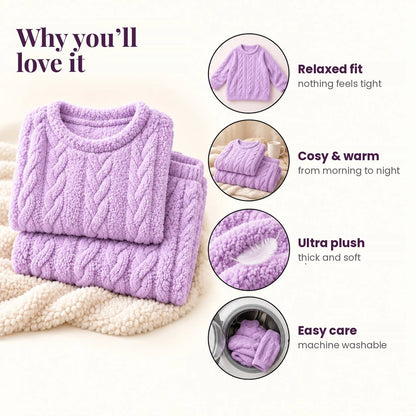 Sherpa fleece lounge set