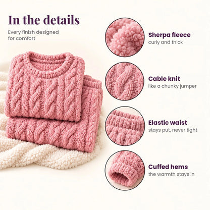 Sherpa fleece lounge set