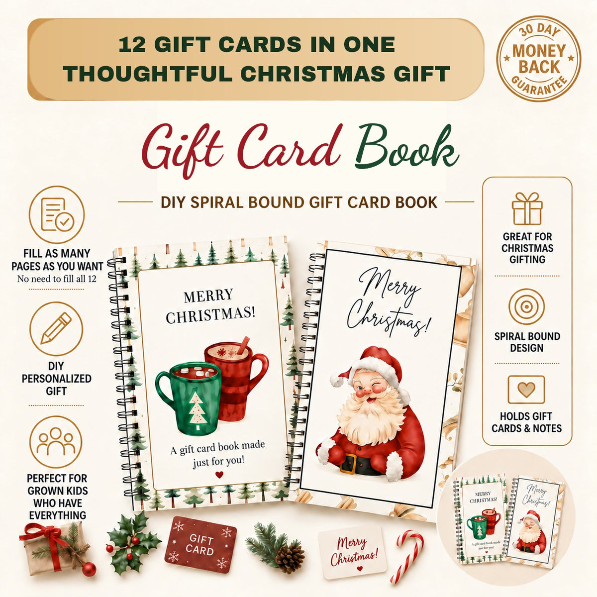 Christmas Gift Card Book