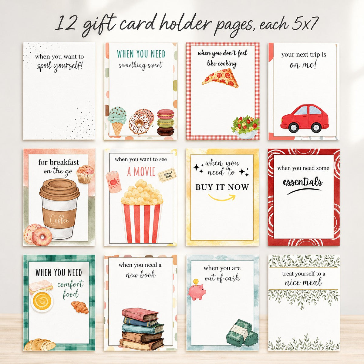 Christmas Gift Card Book
