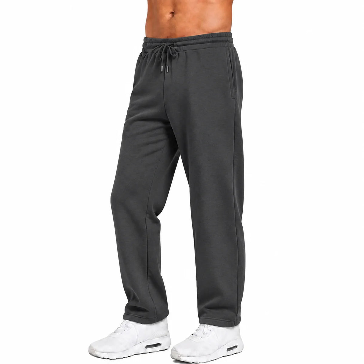 Heavyweight fleece sweatpants – Charcoal