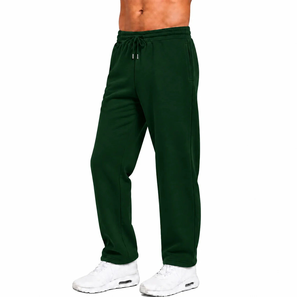 Heavyweight fleece sweatpants – Olive