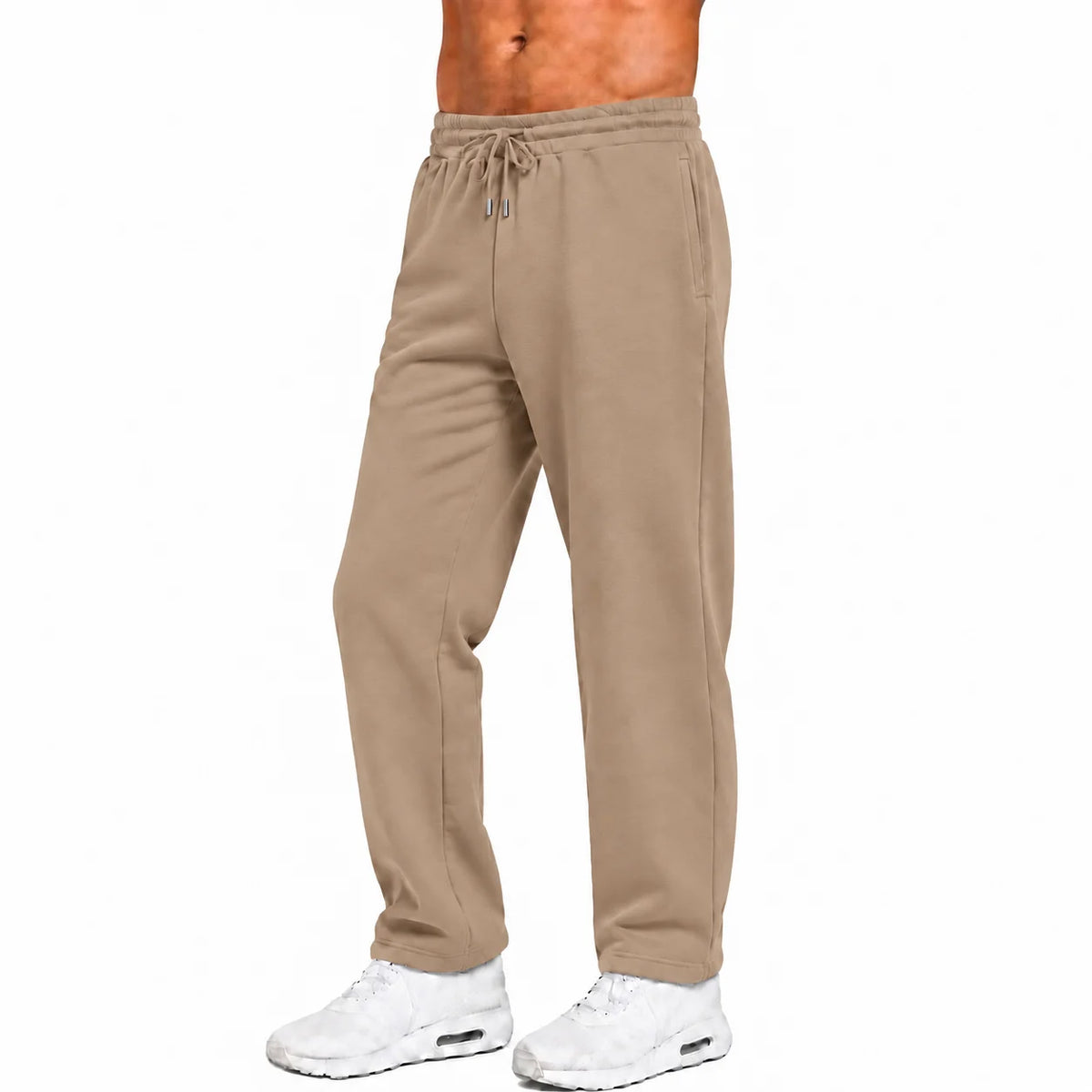 Heavyweight fleece sweatpants – Taupe