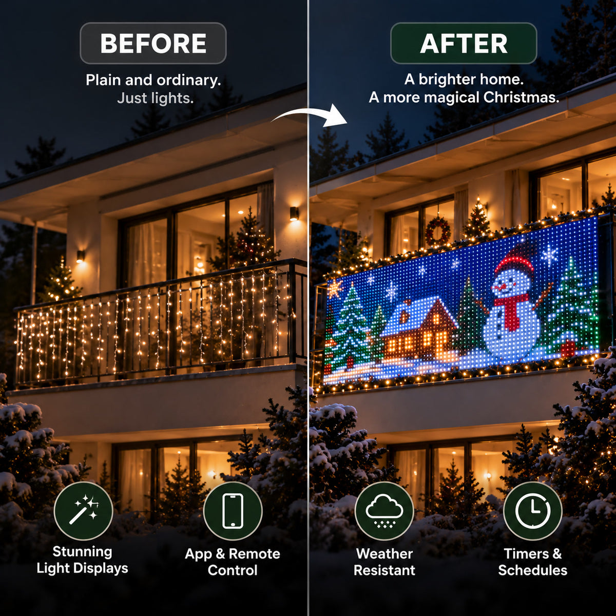 LumiPixel™ Luces de Navidad Animadas Inteligentes