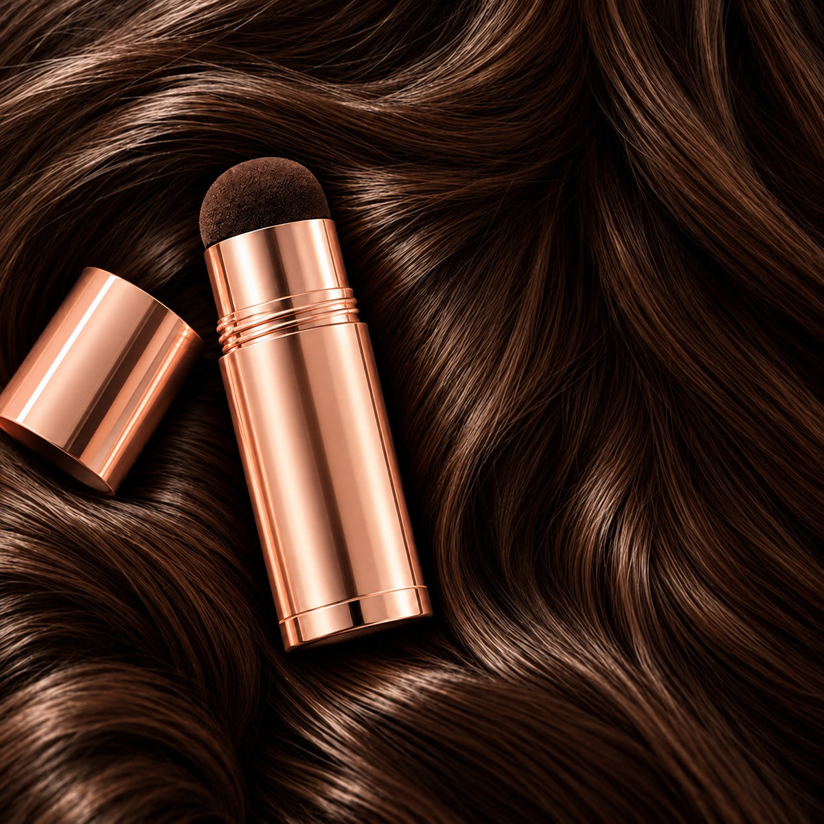 Corrector de Raíces y Canas en Barra - Castaño oscuro