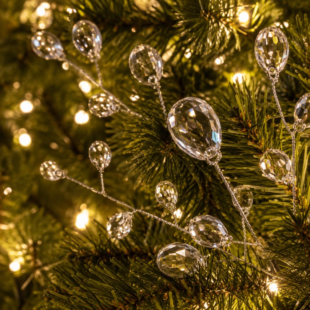 Ramitas de Cristal para Árbol de Navidad